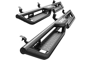 OEDRO Drop Down Running Boards Compatible with 2005-2023 Toyota Tacoma Double Cab, 6 Inch Bolt-on Side Steps, Textured Steel Nerf Bars