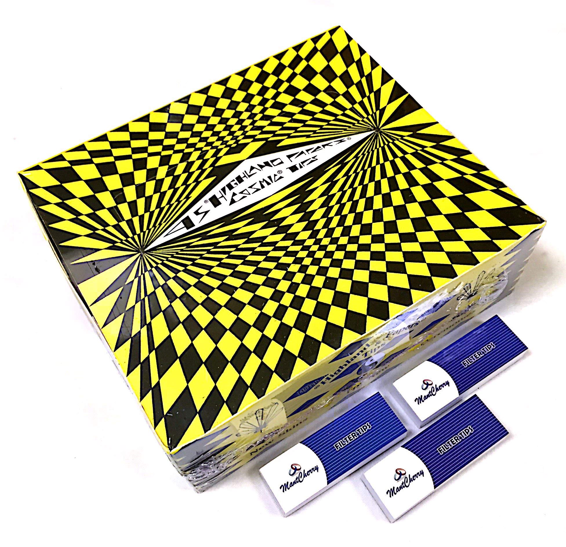 MontCherry Tips & Highland Rolling Paper and Cosmic Tips - 24 Booklets