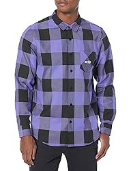 NEFF Men's Flannel Button Up Long Sleeve