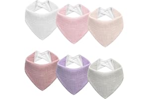 Kewlife gift Muslin Baby Bibs Baby Drool Bandana Bibs for Baby Girls Boys Infant Newborn Toddler Drooling and Teething