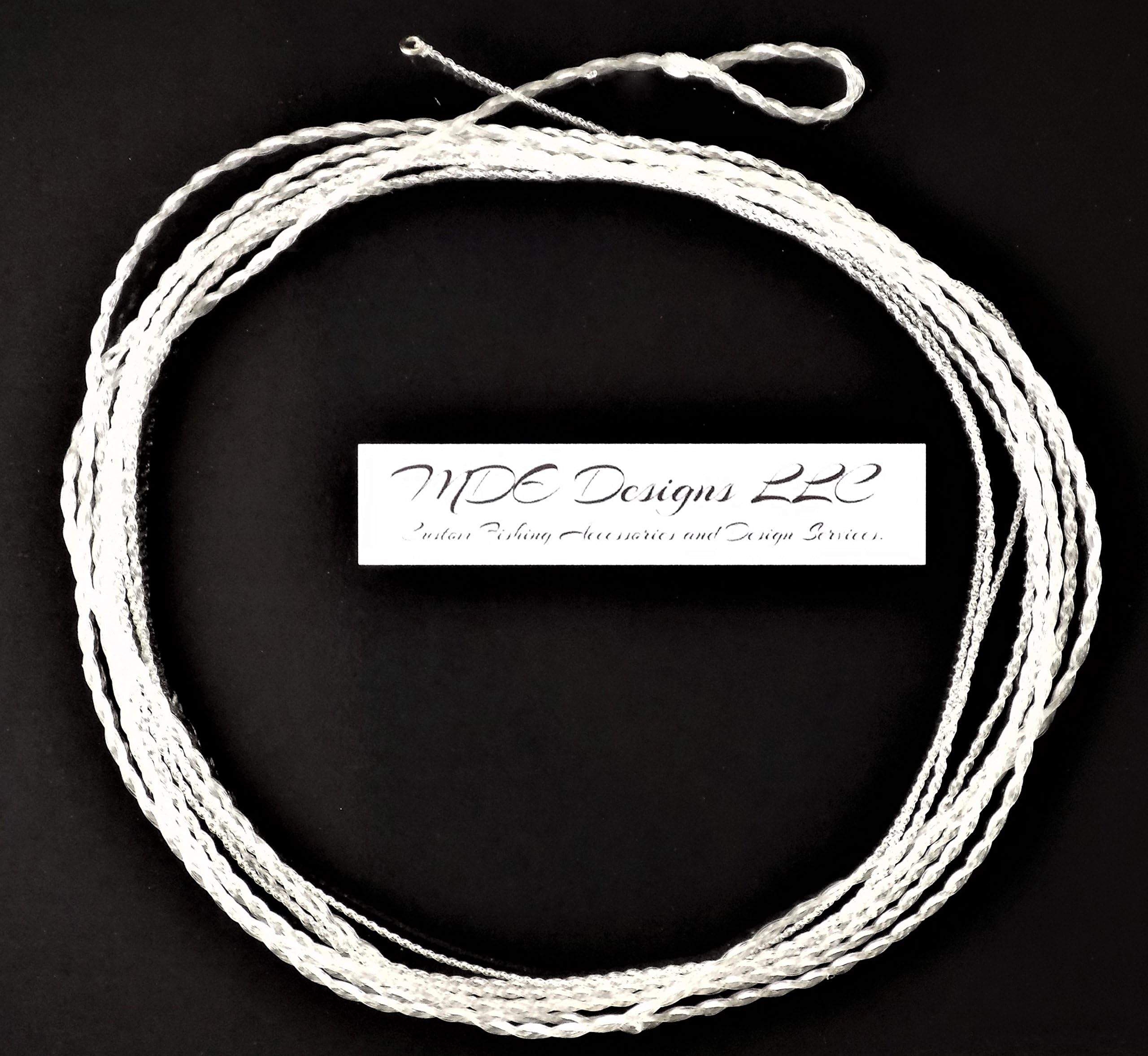 MDE Designs LLC Fluorocarbon Furled Leader 84 Inch 7-9 WT - Tippet Ring - Clear