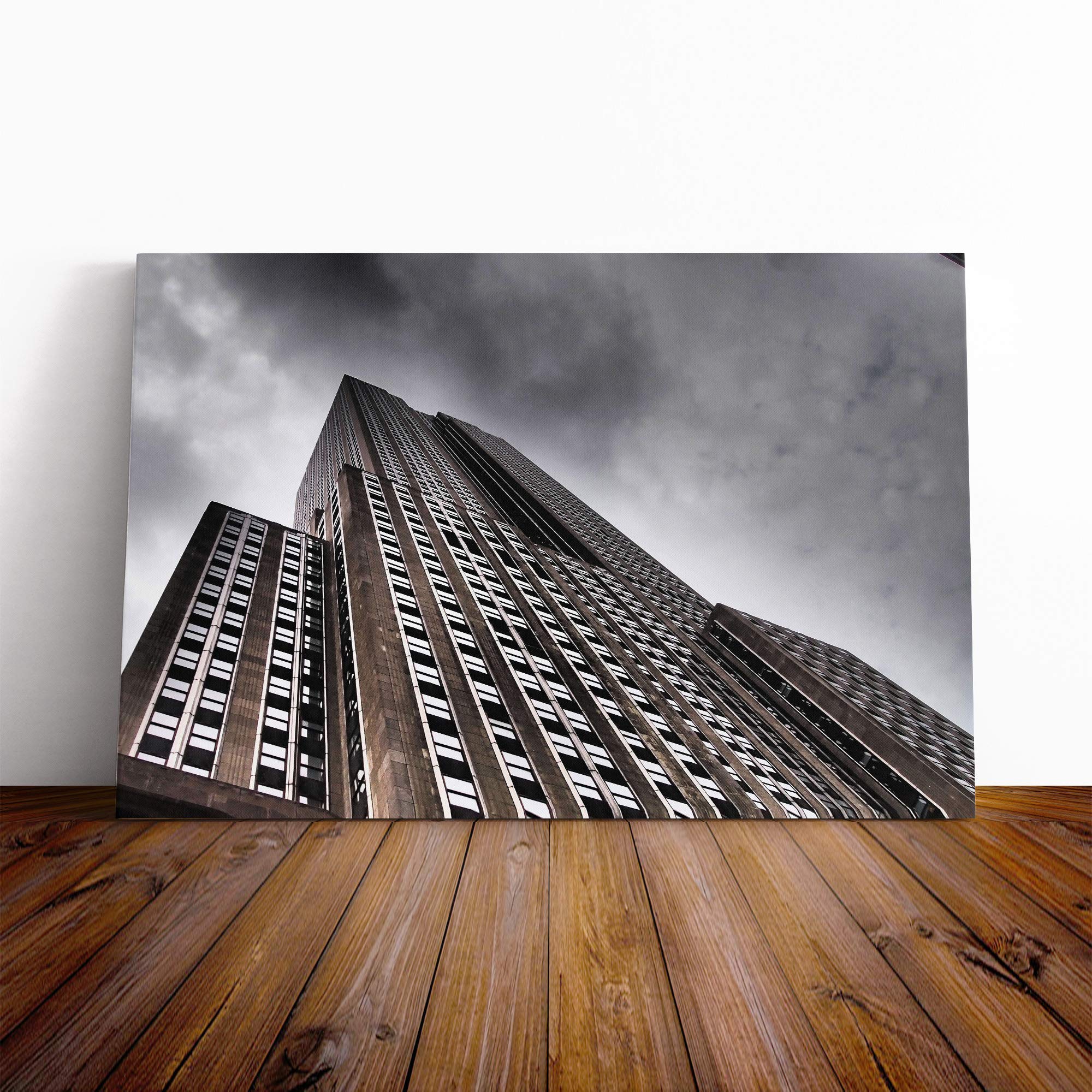 Empire State Building New York City (4) Canvas Print | Gallery Wrapped 30mm Frame Wall Art | 20x14 inches | Ready to Hang | Modern Cityscape Picture | Living Room Bedroom Lounge Office