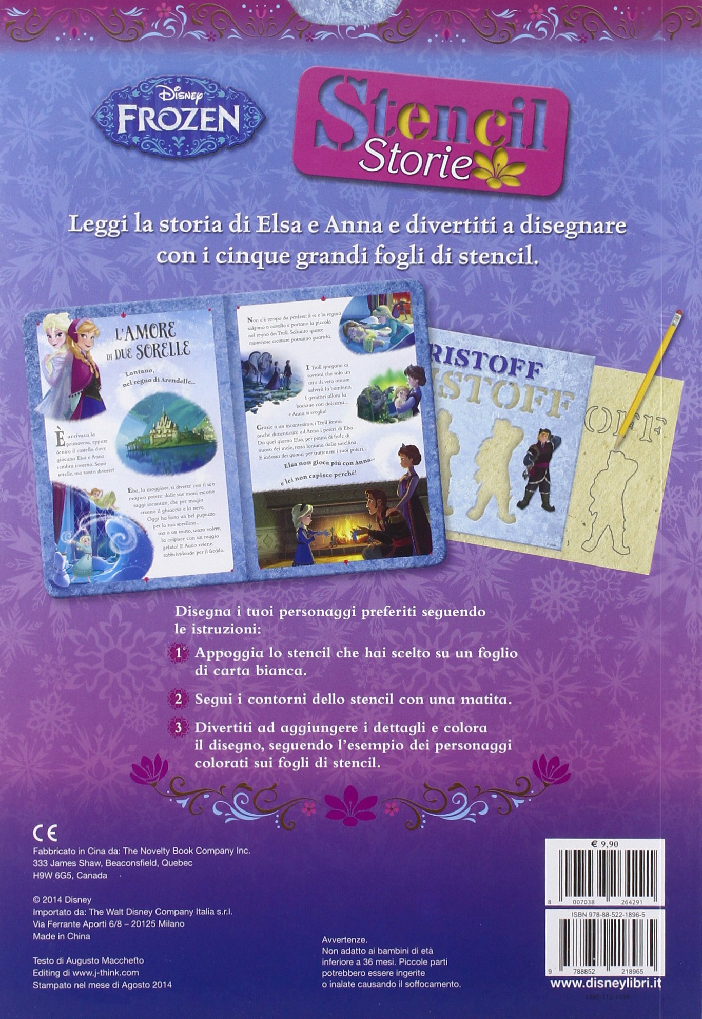 Amazon Frozen Stencil storie Ediz illustrata Augusto Macchetto Libri