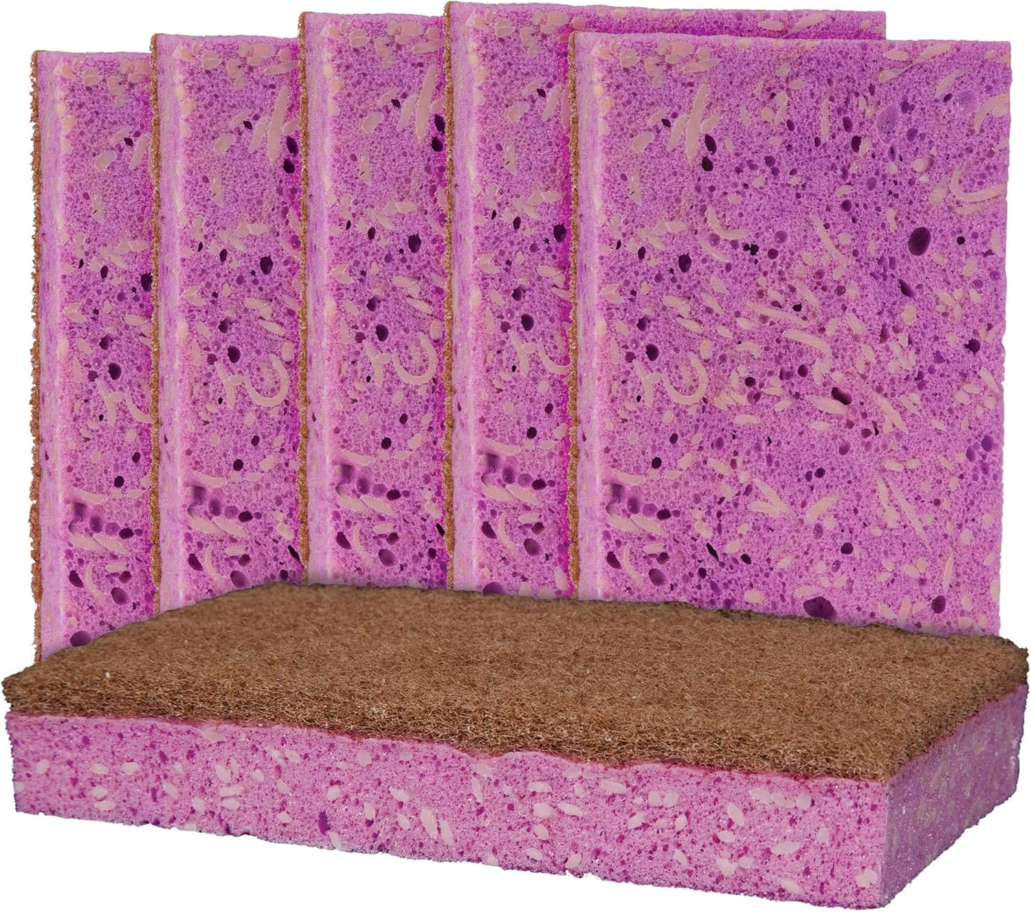 Grease Beast Tub & Tile. 6Pack. Soap Included. Infused Deep Cleaning Tile Cleaner, Heavy Duty Scrubbing Sponge.