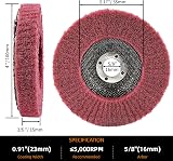 SI FANG 100mm Nylon Fiber Flap Disc 4 inch 320 Grit 5Pcs Polishing Wheel view 2