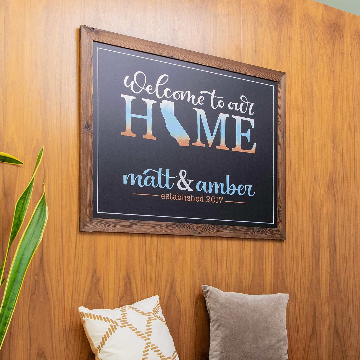 Loddie Doddie Huge Magnetic Chalkboard - 46" x 34.5" Rustic Framed Chalkboard for Wall Decor - Easy to Erase Chalkboard Rustic Frame for Kitchen, Framed Magnet Blackboard - Hanging Black Chalkboards : Office Products