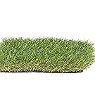 PZG Premium Artificial Grass Patch w/ Drainage Holes & Rubber Backing | 4-Tone Realistic Synthetic Grass Mat | 1.6-inch Blade Height |Extra-Heavy & Soft Pet Turf | Lead-Free Fake Grass for Dogs or Outdoor Decor | Size: 40" x 24"