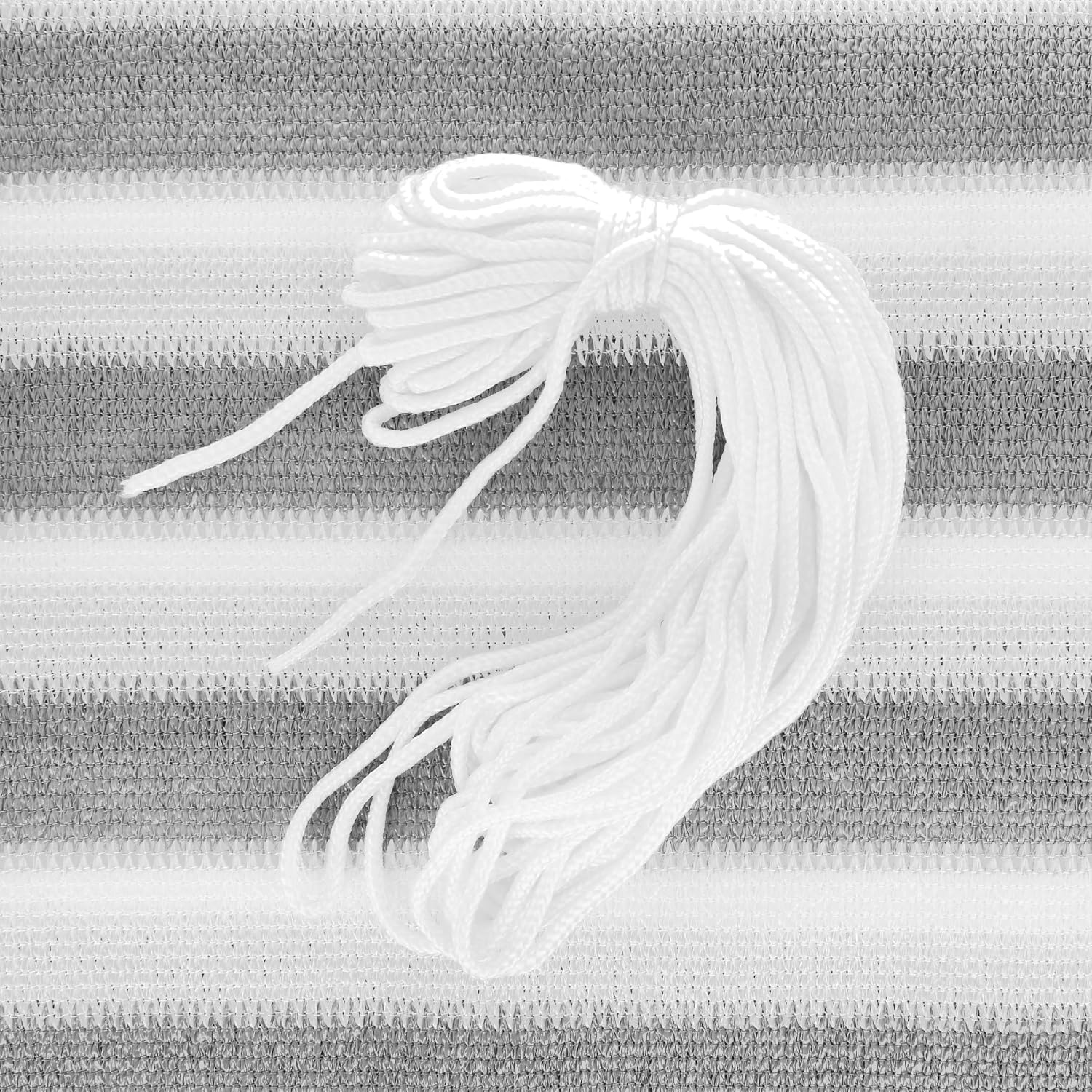 com-four® Pantalla de balcón Opaca 1 Pieza - 600 x 90cm - Gris/Blanco