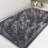 100pointONE Bathroom Rug Mat 36x48, Thick Soft Chenille Bath Rug Washable, Quick Dry Absorbent Non Slip Bath Mat with Rubber Backing for Bathtub Shower Floor