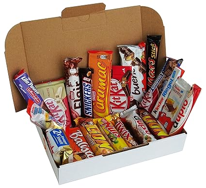 CAPTAIN PACK® Snack Box mit verschiedenen Schokoriegeln (20-teilig)