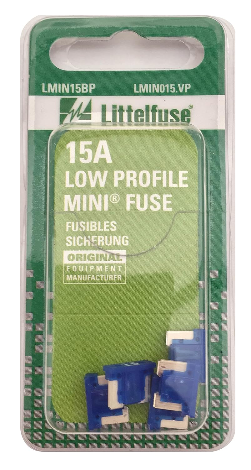 VP MINI Low Profile 15 Amp Carded Blade Fuse, (Pack of 5): Automotive
