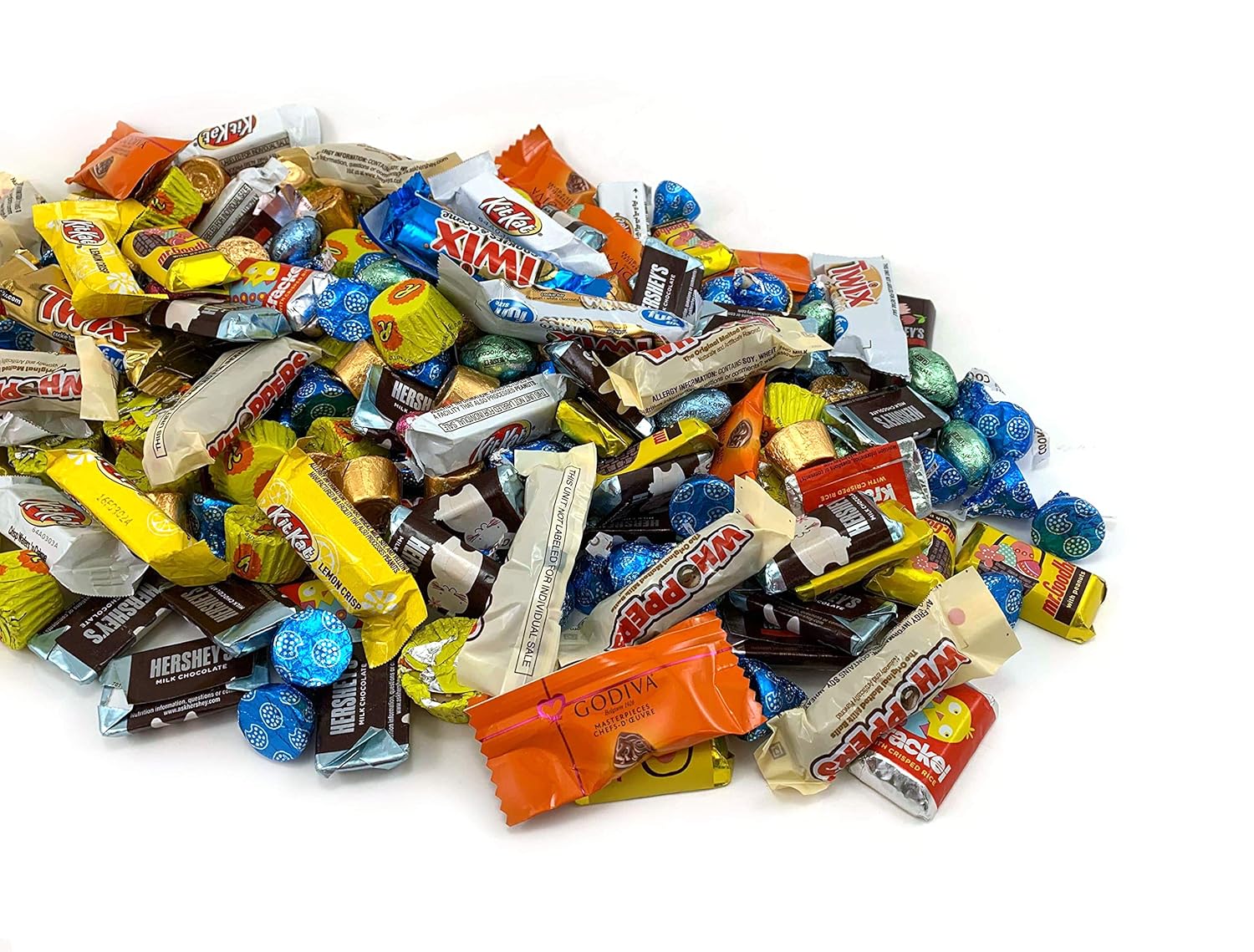 Laeta Food Chocolate Candy Bar HERSHEY'S Eggs, KISSES, ROLO, REESE'S, and More (4 Pound Bag) : Grocery & Gourmet Food
