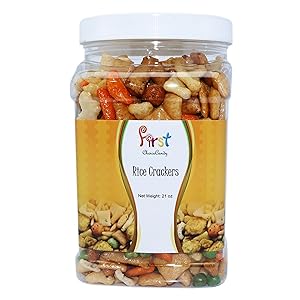 FirstChoiceCandy Oriental Rice Crackers (21 oz) in Reusable Food Container