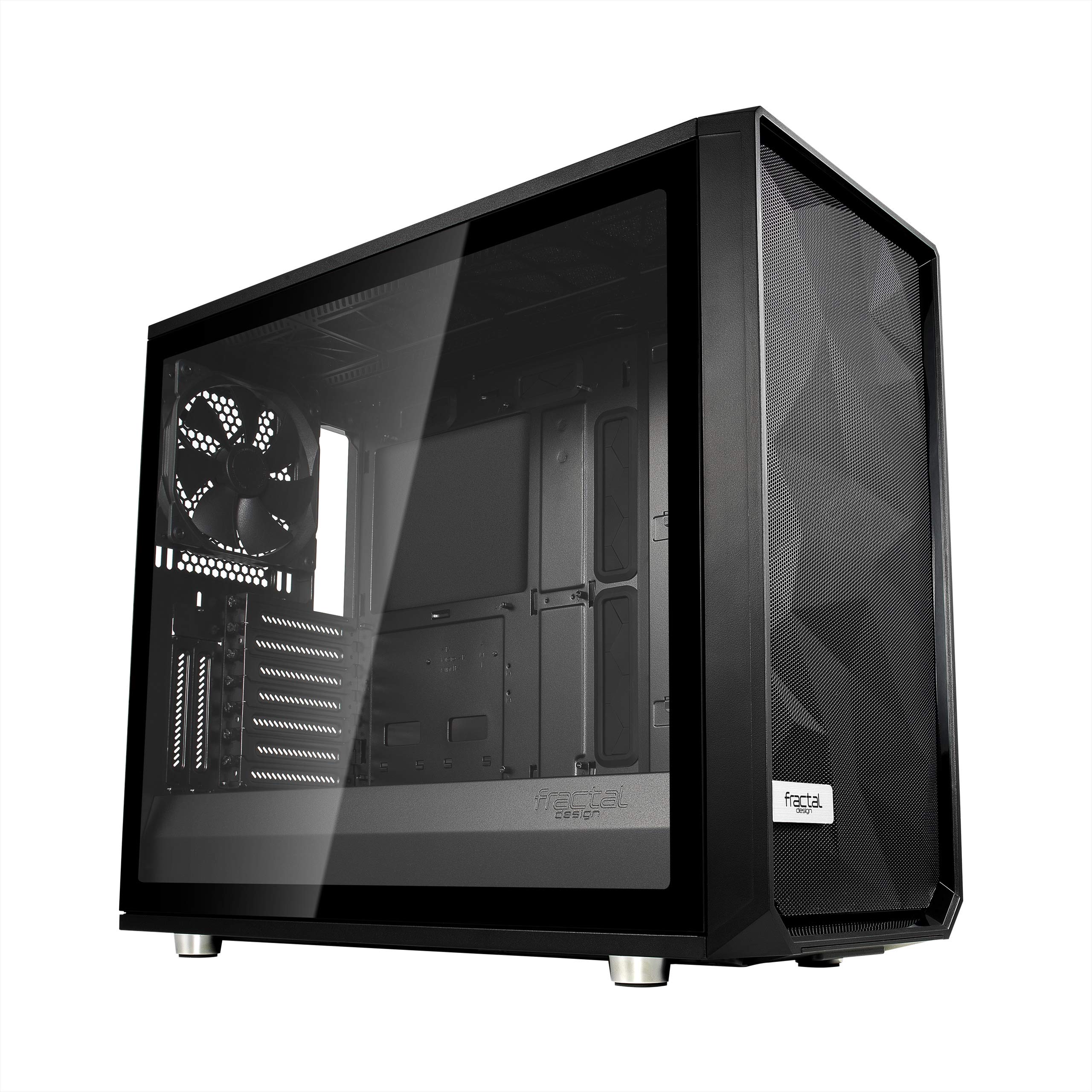 Fractal Design Meshify S2- Mid Tower Computer Case- Airflow/Performance- 3X Silent Fans and Nexus Hub Included- PSU Shroud- Modular Interior- Water-Cooling Ready- USB Type C- Black Tempered Glass