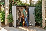 Keter 228430 High Store Vertical Outdoor Storage Shed Compact Space Saving view 3