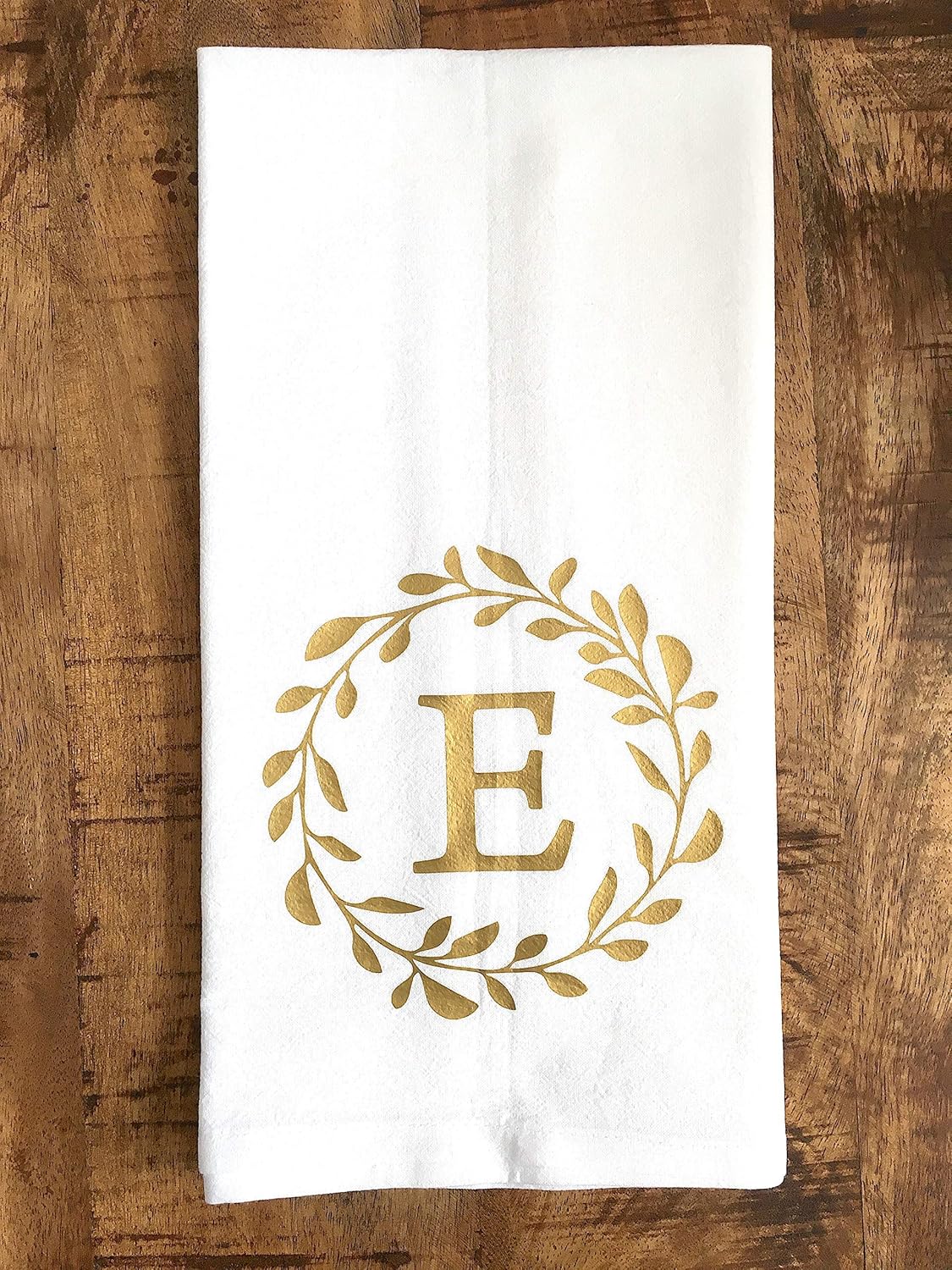 Amazon Com Gold Monogrammed Kitchen Towel Handmade