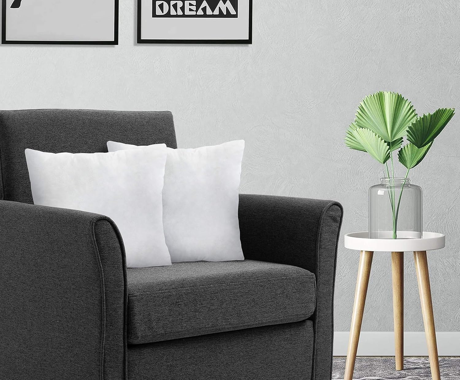 MISHI'S cushions for sofa pack of 2 cushion inserts for indoor and