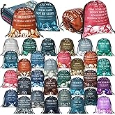 Hosuly 30 Pcs Christian Drawstring Bags Religious Bag with Drawstring Small Size Bible Verse Goodie Bag for Christian Gift