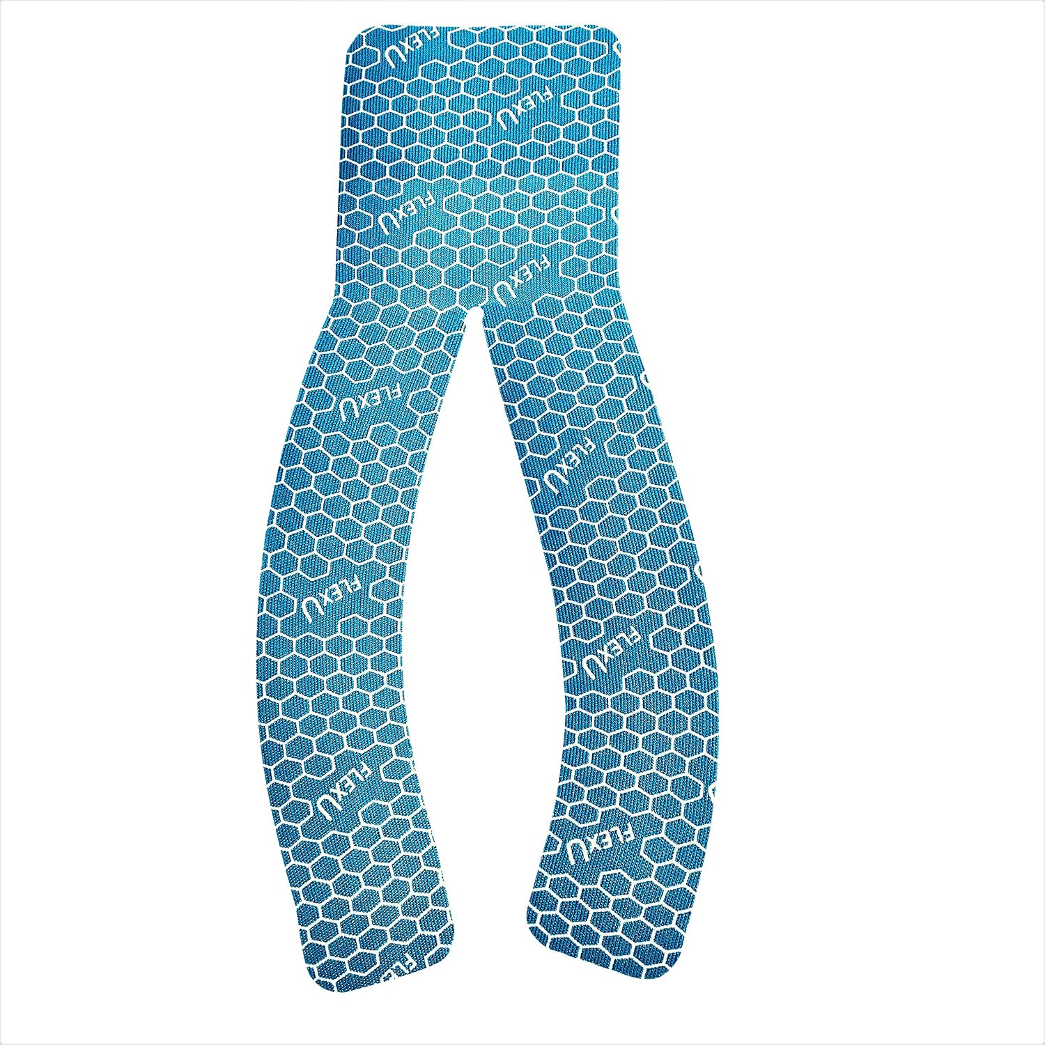 FLEXU Kinesiology Tape: 40 Wide Pre-Cut Y-Shape Strips (3" x 10"), Ideal for Lower Back Shoulders