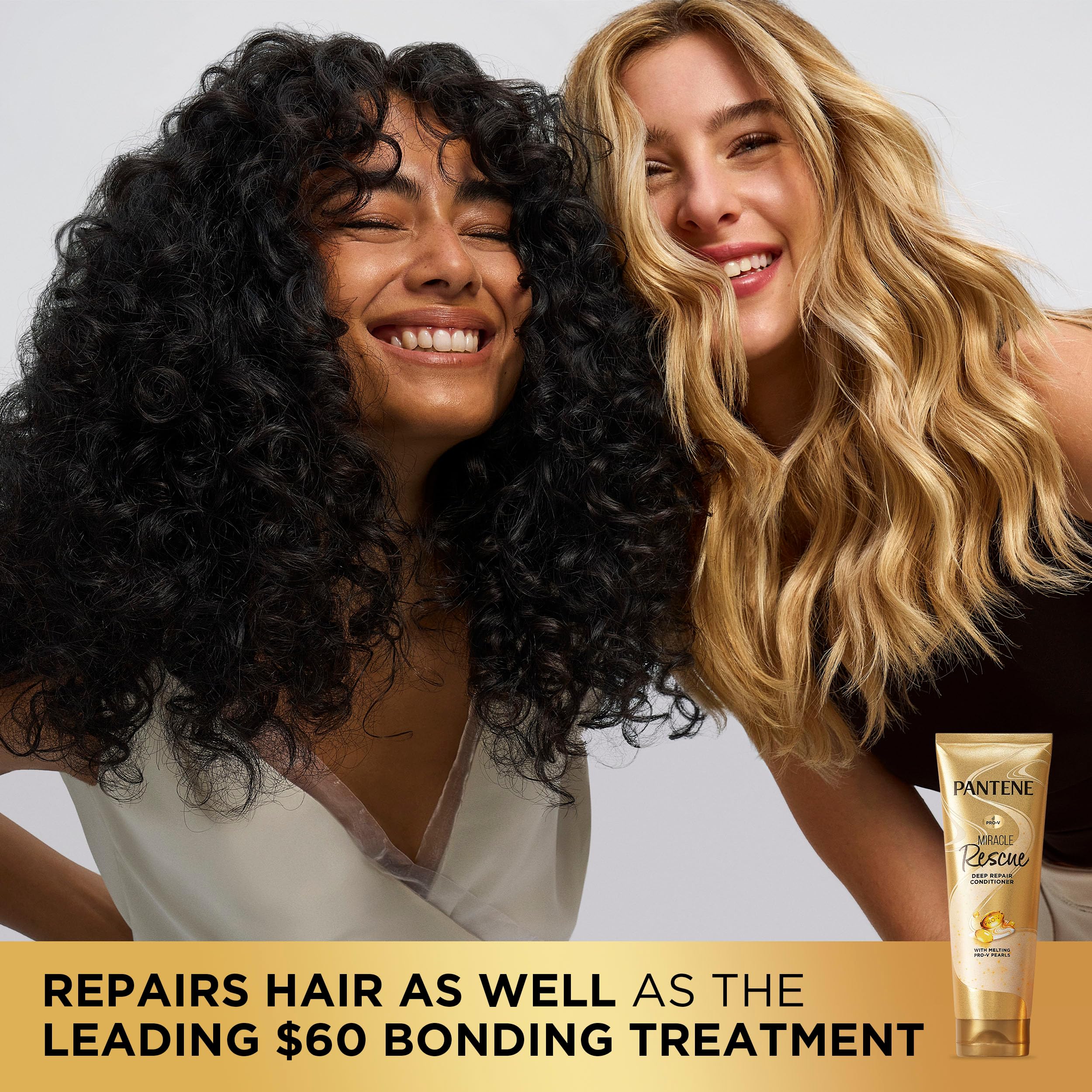 Pantene Miracle Rescue Deep Conditioner with Melting Pro-V Pearls - For Dry, Damaged, or Color-Treated Hair - Intense Moisture & Repair - 8.0 Oz