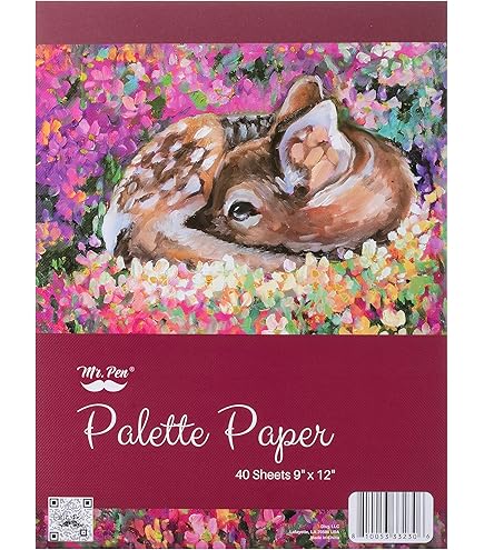 Palette De Papier Jetable Grey Matters - 50 Feuilles 30x40 Cm, Fond Gris Neutre