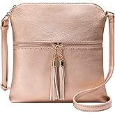 Solene Womens Lightweight Medium Crossbody Purse with Tassel, Perfect Size Crossbody Bags for Daily Use, travel