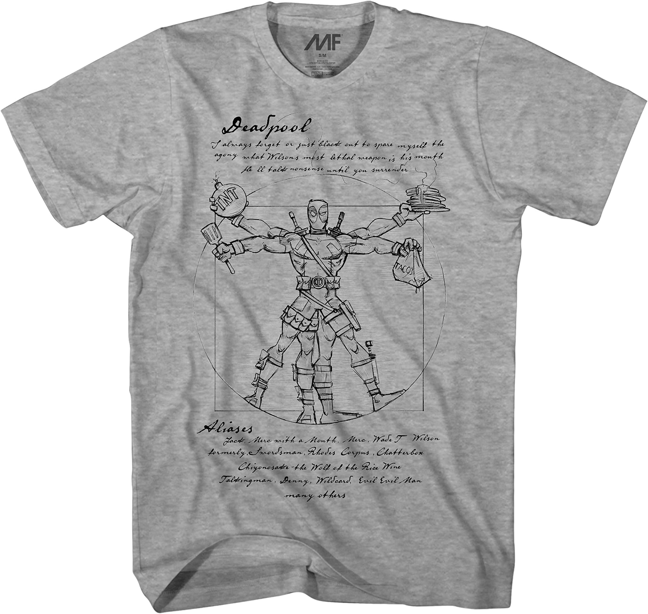 Marvel Deadpool Vitruvian T-Shirt