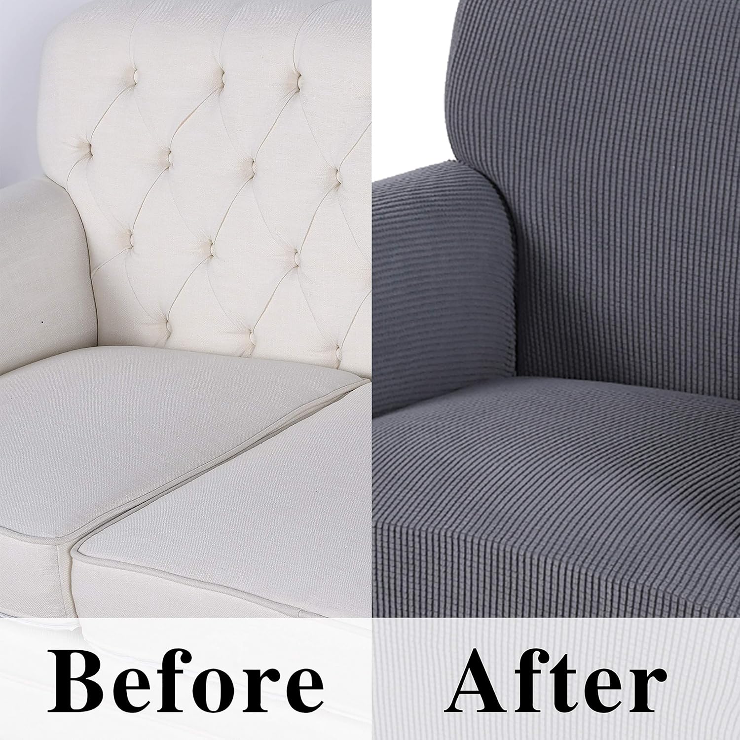 Obstal Stretch Spandex Armchair Couch Slipcover Sofa Covers for Living Room, One Piece Non Slip Chair Slipcover with Elastic Bottom, Chair Coverings Furniture Protector for Dogs, Cats, Pets, and Kids: Furniture & Decor