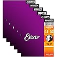Elixir 11027 Acoustic 80/20 Nano Custom Light 11-52 (6 Pack Bundle)