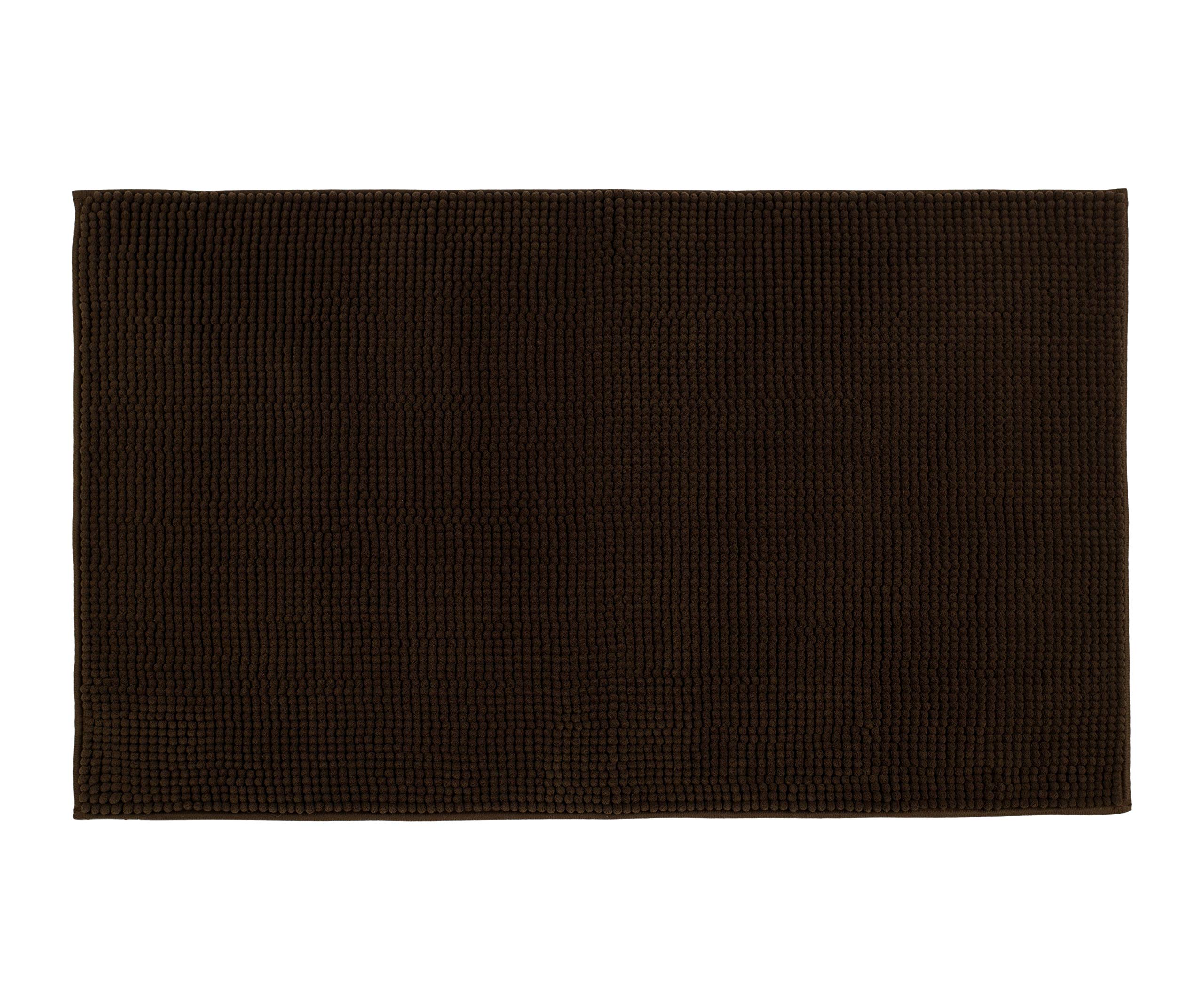 Gözze - Anti-Slip Bath Mat, Super Soft, 100% Microfibre, 60 x 100 cm - Mocha