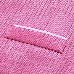 Barry.Wang Mens Pink Formal Vest Striped V-neck