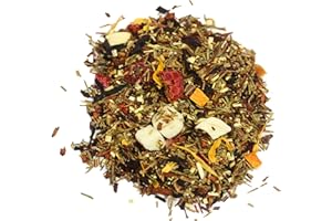Nelson's Tea - Peach Raspberry Punch - Rooibos Loose Leaf Tea - Green rooibos, honey bush, hibiscus flower, orange peel, pomegranate, peaches, and raspberries - 4 oz