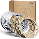 Twin Cam Extra Clutch Plates Friction Steel Clutch Kit for 1999-2017 Harley Softail Touring Dyna Trike Models, 1998-1999 Evolution 1340 19 PCS