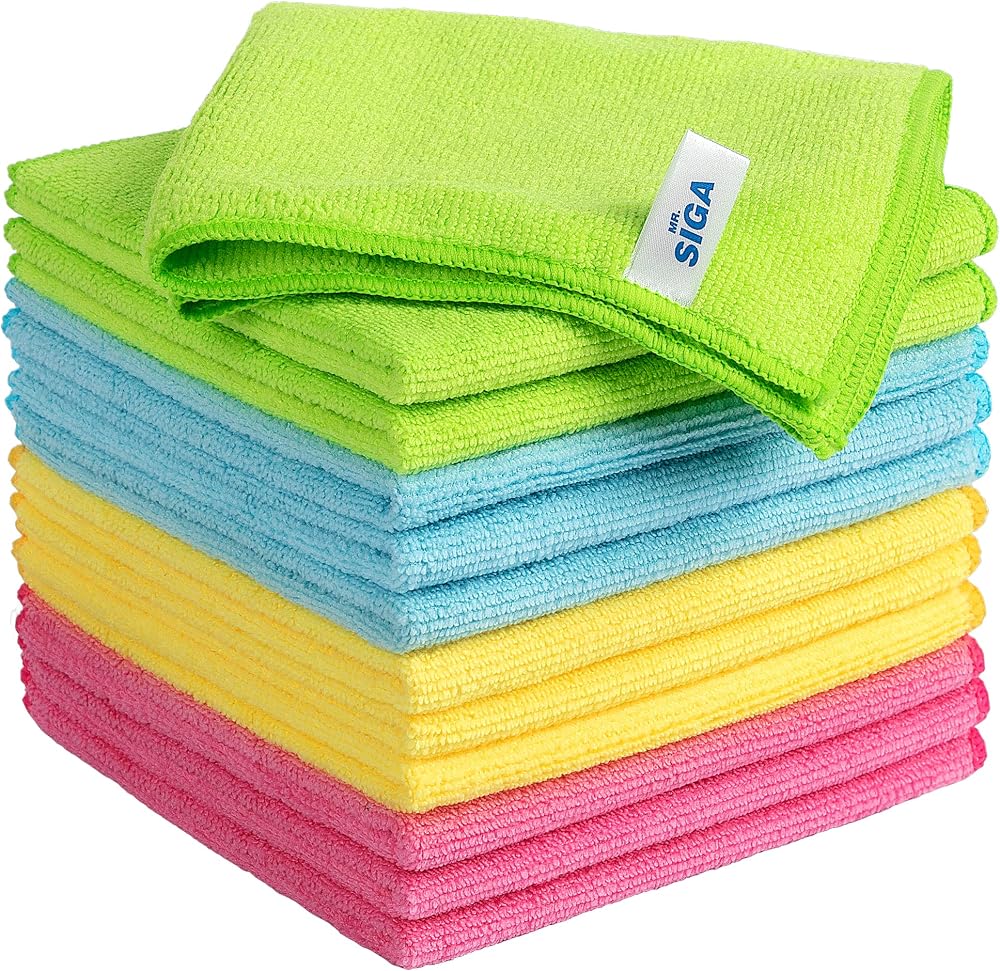 MR.SIGA Microfiber Cleaning Cloths 32x32 cm Pack of 12