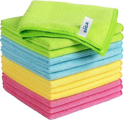 MR.SIGA Microfiber Cleaning Cloths 32x32 cm Pack of 12