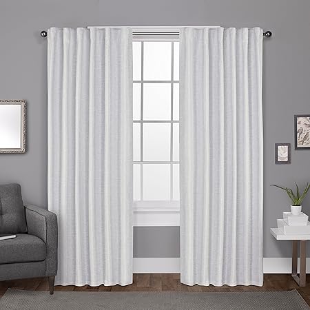 Exclusive Home Curtains Zeus Woven Blackout Hidden Tab Top Panel