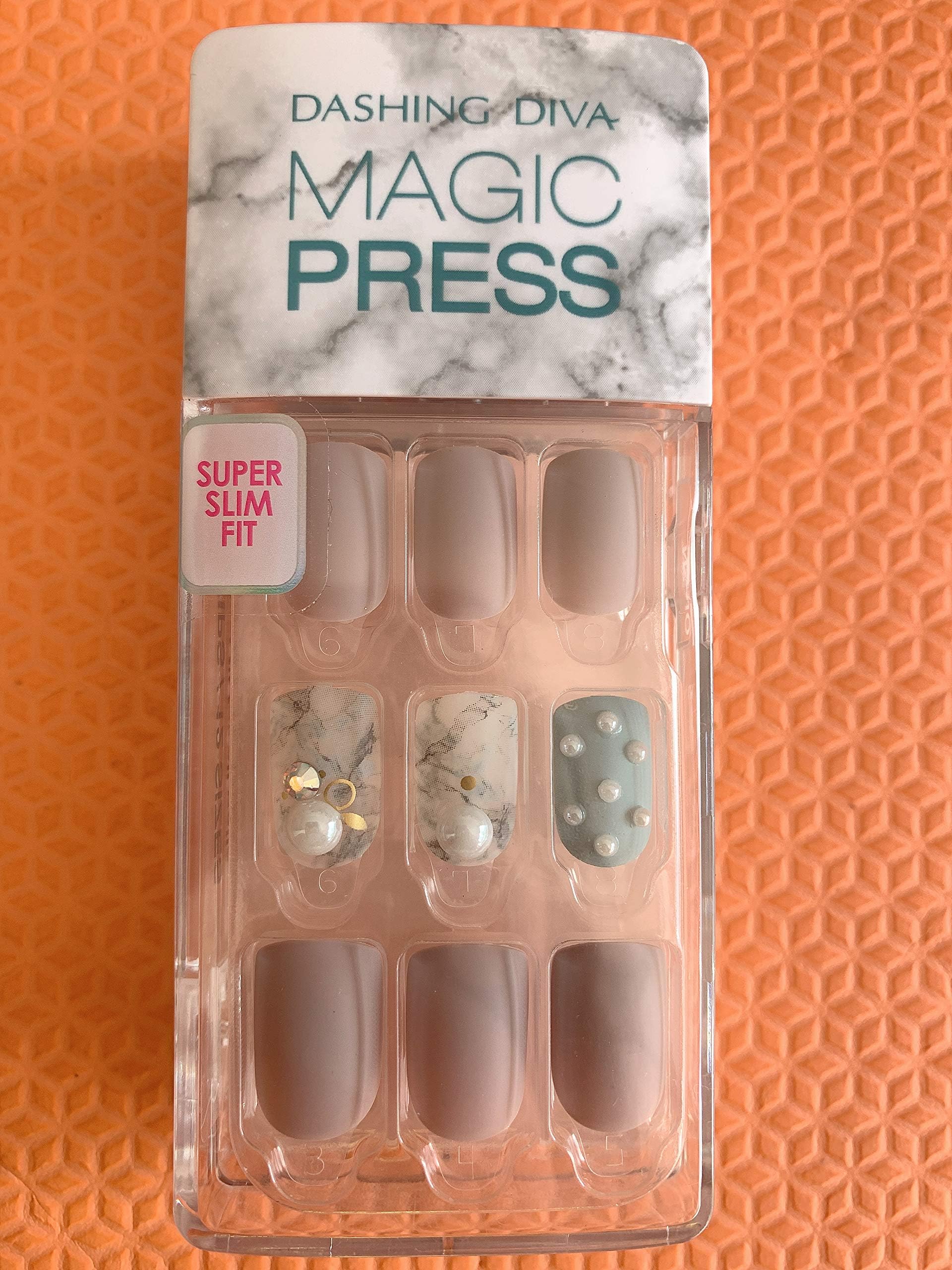 Dashing Diva Shinny Nails with peals