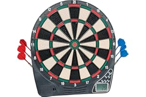 Franklin Sports Electronic Dart Board Sets - Soft Tip Electric Dartboard with Digital Scoreboard - (6) Darts Included