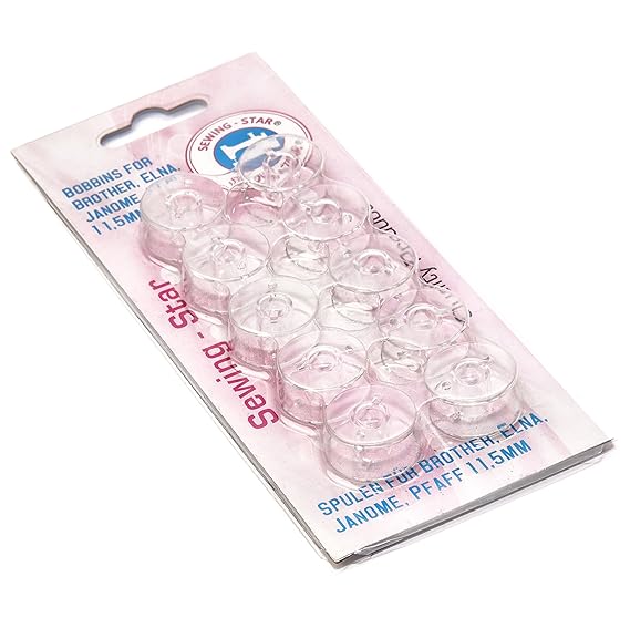 10 Spulen für Brother Elna Janome Pfaff Singer Nähmaschinen 11,5mm von SEWING STAR