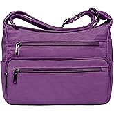 VOLGANIK ROCK RFID Purses for Women Fabric Nylon Multi Pocket Crossbody Bag Ladies Travel Handbag