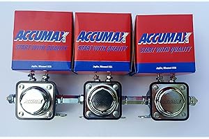 Accumax Solenoids Set of 3 with Coupling Nuts Included for Low Rider & More USA Made