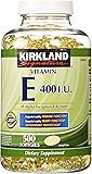 Kirkland Signature Vitamin E 400 I.U. 500 Softgels, Bottle