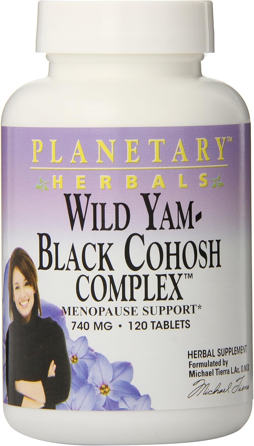 Planetary Herbals Wild Yam-Black Cohosh Complex Tablets, 120 Count: Health & Personal Care