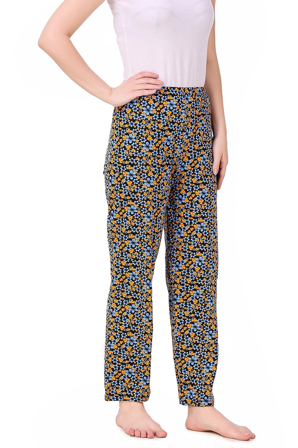 masha women's cotton printed multicolor pyjama