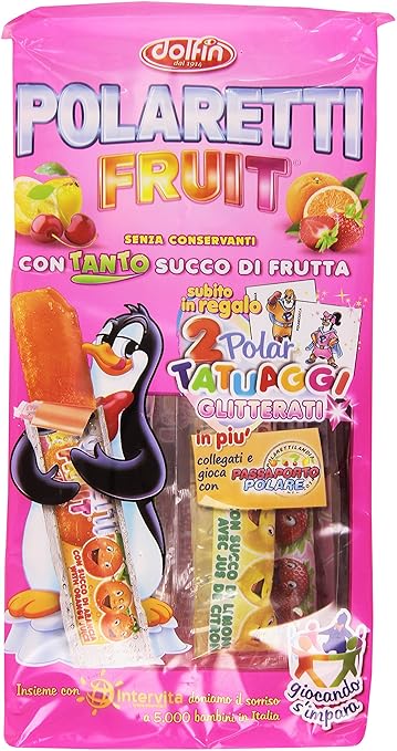 3 opinioni per Dolfin- Polaretti Fruit, Ghiaccioli Pronti Da Congelare- 400 Ml