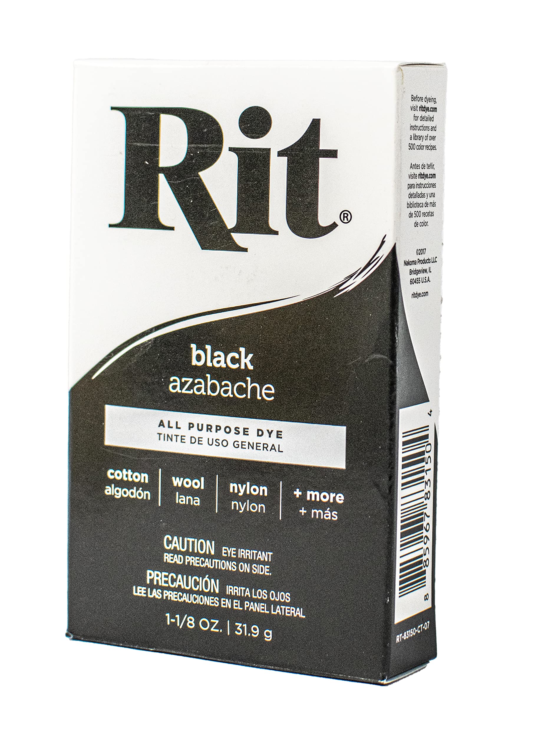 Rit Dye Powder 31.9g Black Pack of six
