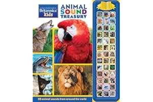 Encyclopaedia Britannica Kids - Animal Sound Storybook Treasury 39-Button Sound Book - PI Kids