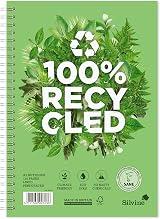 Silvine A5+ Premium Recycled Twin Wire Notebook 120 Pages 100% recycled