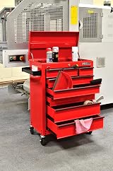 Hilka Tools G301T8BBS 8 Drawer Heavy Duty Trolley Red Steel Ball Bearing Slides view 7