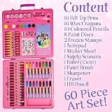Disney Princess Art Set for Girls 60 Pcs Drawing Painting Coloring Craft Kit view 4